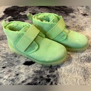 NWOT! UGG Lime Green Ankle Boot!